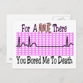 一分も退屈して死んだ ポストカード (正面/裏面)