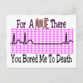 一分も退屈して死んだ ポストカード (正面)