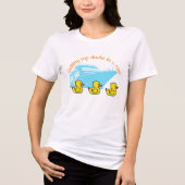 一列に並ぶアヒル トライブレンドTシャツ (正面)