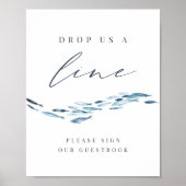 一列に並ぶ | 沿岸魚の口コミの看板 ポスター (正面)