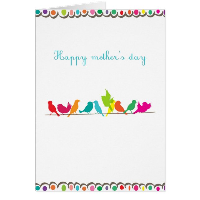 一列に並んだ鳥 (正面)