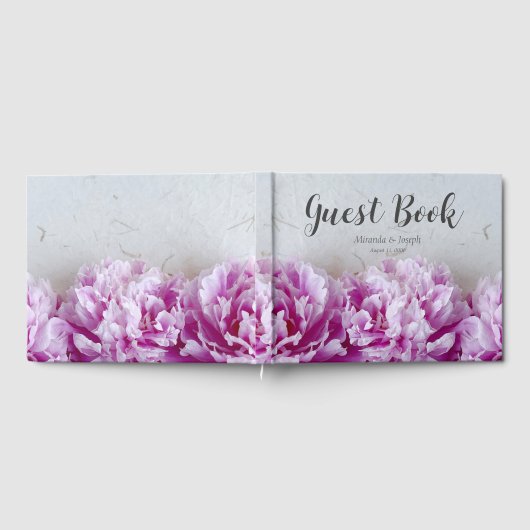 一列に牡丹 ゲストブック (全面)