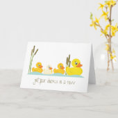 一列に カード (黄色い花)