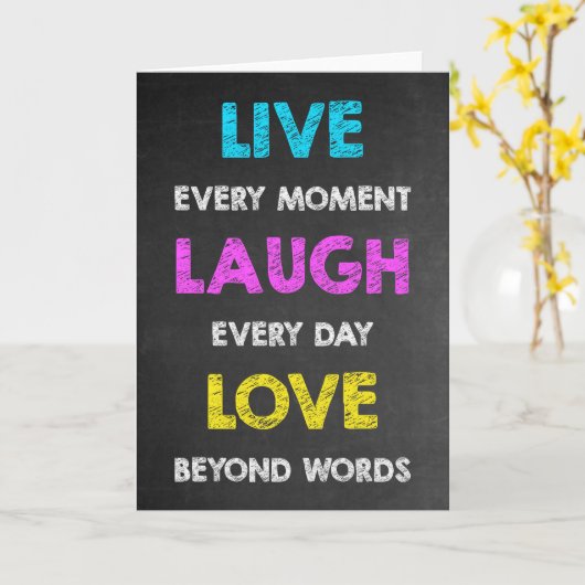 一刻を争う毎日笑う言葉を超えた愛 カード (黄色い花)