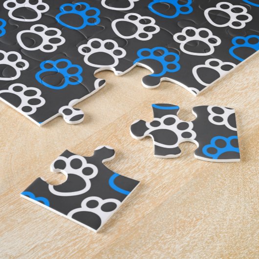 一匹の猫が一匹の猫を連れて行く ジグソーパズル (側面)