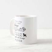 一匹救の犬が世界を変えることはない コーヒーマグカップ (正面左)