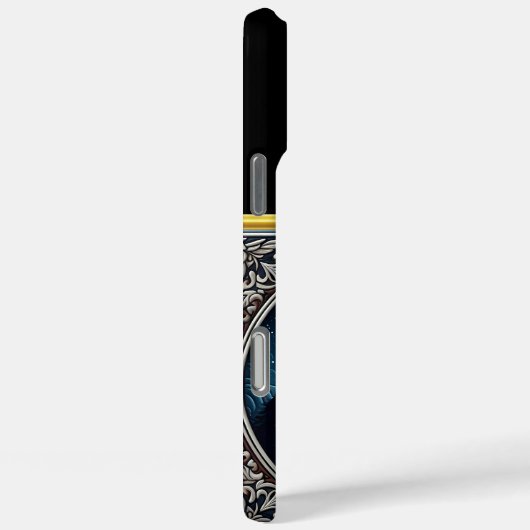 一匹狼が満月の下で夜に吠える Case-Mate iPhoneケース (裏面 / 右)