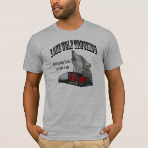 一匹狼のトラック運送 Tシャツ