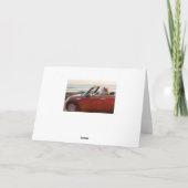 一口が付いているビーチで小型サンタの運転 シーズンカード (裏面)