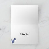 一口で恋に落ちた恐竜のカード カード (内部)