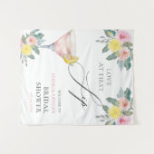 一口で恋に落ちる ブライト カクテル ブライダル シャワー タペストリー (正面(横))