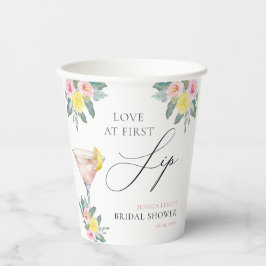 一口で恋に落ちる ブライト カクテル ブライダル シャワー 紙コップ