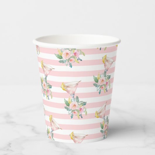 一口で恋に落ちる ブライト カクテル ブライダル シャワー 紙コップ (正面)