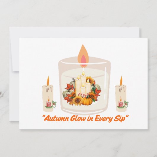 「一口に咲く秋 招待状 (正面)