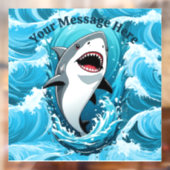 一口のサメを食べに私たちと一緒に ウィンドウサイン (シート2)