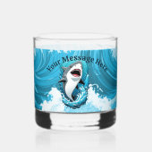 一口のサメを食べに私たちと一緒に ウイスキーグラス (正面)