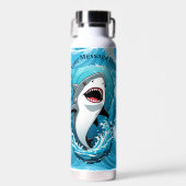 一口のサメを食べに私たちと一緒に ウォーターボトル (正面)