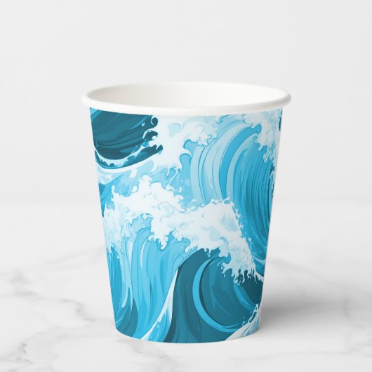 一口のサメを食べに私たちと一緒に 紙コップ (裏面)