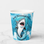 一口のサメを食べに私たちと一緒に 紙コップ (正面)