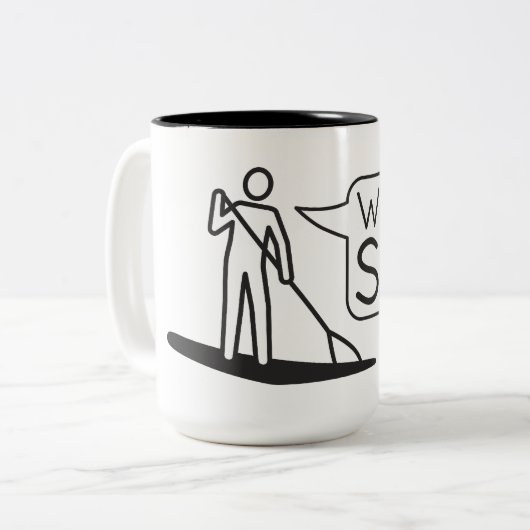 一口のマグはである何 ツートーンマグカップ (正面左)