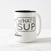 一口のマグはである何 ツートーンマグカップ (正面右)