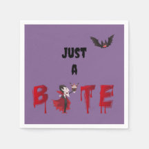 一口の吸血鬼のカクテルナプキン