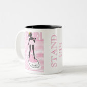 一口の女の子 ツートーンマグカップ (正面左)