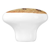 一口を食べたクッキー セラミックノブ (側面)