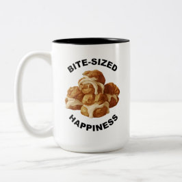 一口サイズのハピネス・プロフィテロールマグ ツートーンマグカップ