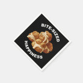 一口大の幸福度プロフィテロール スタンダードカクテルナプキン (角)