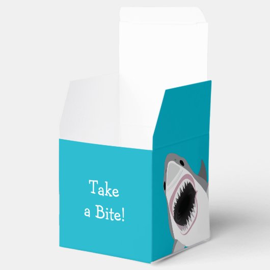 一口食べ素晴らしる白いおもしろいサメ フェイバーボックス (オープン)