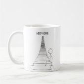 一口飲んで押し潰しに近いマグカップ コーヒーマグカップ (左)