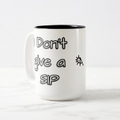 一口飲ん与えだ ツートーンマグカップ (正面左)