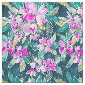 一口DAWGのミズキの花柄の水彩画 ファブリック (見本)