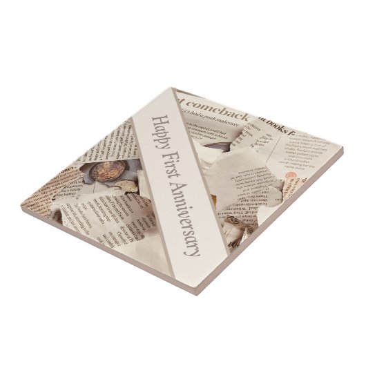 一周年報結婚告 タイル (側面)