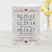 一周年記念カード先着yes最高の日 カード (黄色い花)