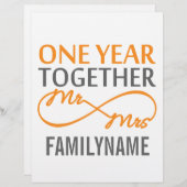 一周年記念ギフト (正面/裏面)