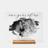 一周年記念結婚の一年 アクリルサイン (正面)