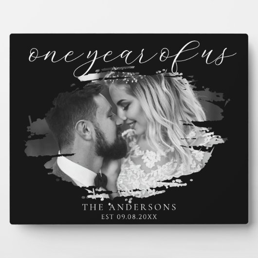 一周年記念結婚の一年 フォトプラーク (正面)