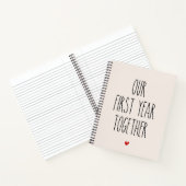 一周年記念結婚贈り ノートブック (内部)