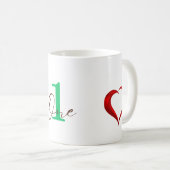 一周年記念 コーヒーマグカップ (正面右)