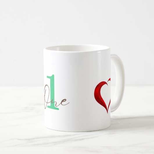 一周年記念 コーヒーマグカップ (正面右)