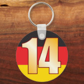 一四ドイツ金ゴールド キーホルダー (正面)