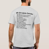 一団のスタッフ Tシャツ (裏面)