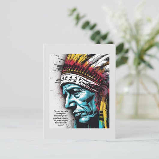 一国の聖なる伝統を受け入れる ポストカード (スタンド正面)