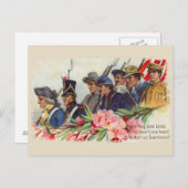 一国ヴィンテージ愛国的はがき ポストカード (正面/裏面)