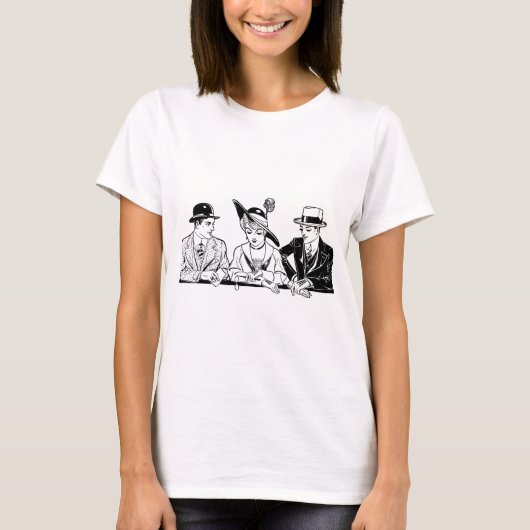 一夫一婦制-多色-ポリアモリー Tシャツ (正面)