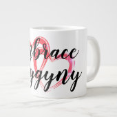 一夫多妻を抱く ジャンボコーヒーマグカップ (正面右)