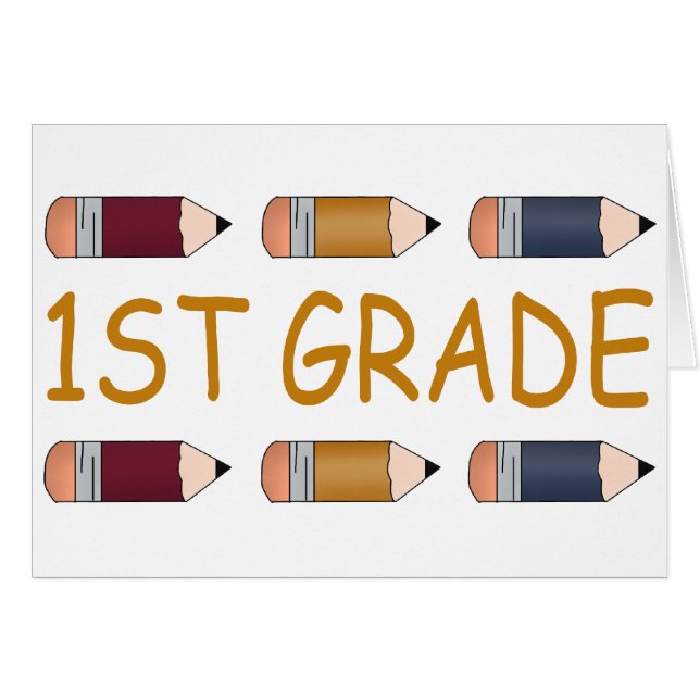 一学年の学校の鉛筆 (正面横)