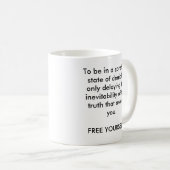 一定した認めない立場のあることはdelだけ…です コーヒーマグカップ (正面右)